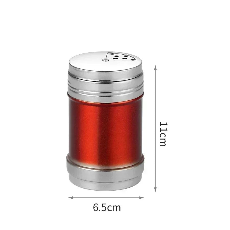 Stainless Steel Spice Jar | Rotating Cover Salt and Pepper Shaker for Barbecue and Ki alternate view