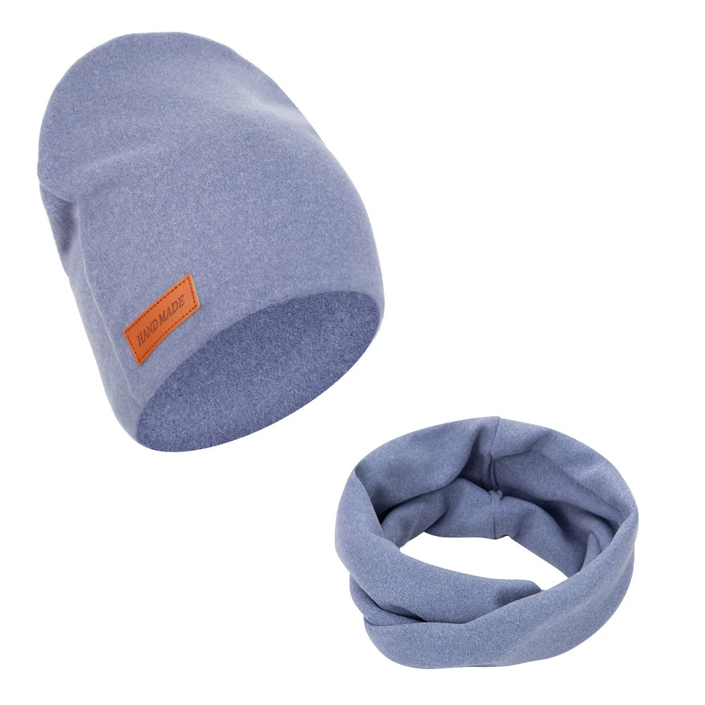 Soft Baby Turban Hat and Scarf Set | Faux Cashmere Winter Headwear for Newborns and Kids detail view