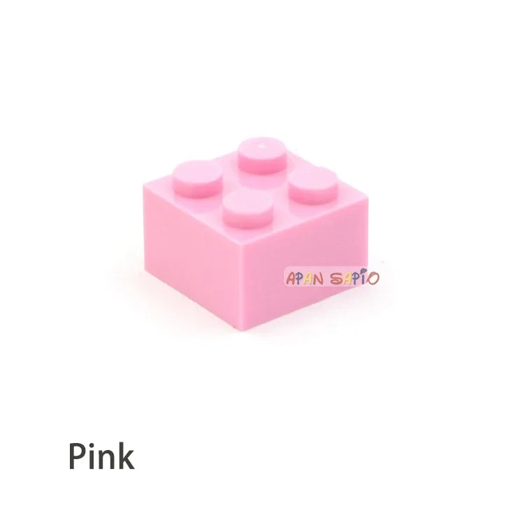 60pcs DIY Building Blocks Thick Figures Bricks 2x2 Dots | Educational Creative Toy additional angle