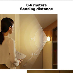 Magnetic Night Light with Motion Sensor | Rechargeable LED Lamp for Closet close-up view