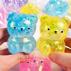 Slow Rising Fidget Bear Toy | Cute Squeeze Animal Stress Relief Gift detail view