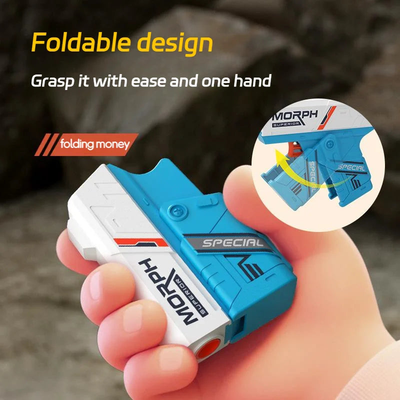 Foldable Mini Soft Bullet Toy Gun | Spinner Revolver Design for Stress Relief and O additional angle