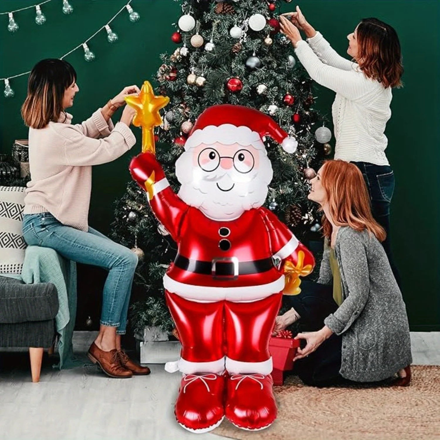 Giant Santa Claus Birthday Party lifestyle view
