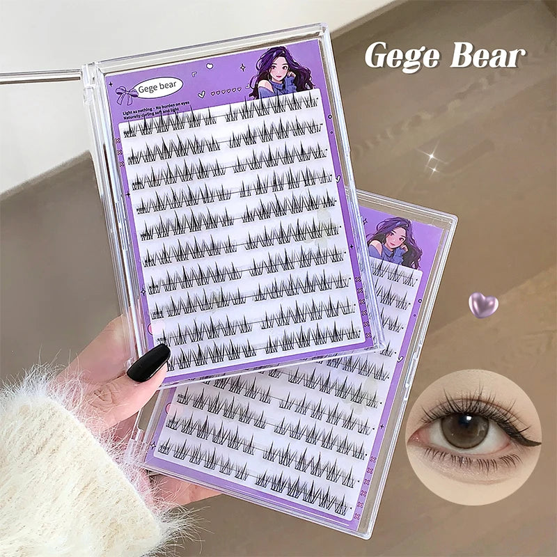 Gege Bear Glue-Free DIY False Eyelashes | Long, Thick & Natural Solar System Lashes lifestyle view