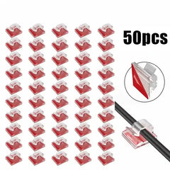 USB Cable Organizer Clip Wire Winder Holder Cord Protector USB Cable Management Adhesive Hook Desk C