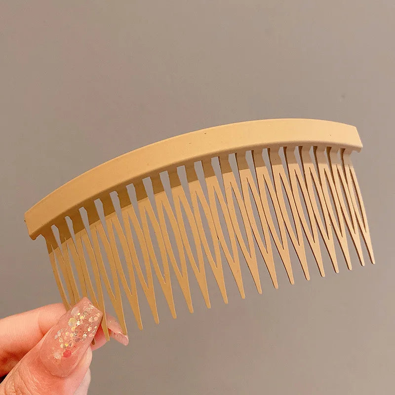 1Pcs Colorful Plastic Side Hair Twist Combs French Twist Comb Women Fine Hair Clips Hairs Styling Accessories Wholesale 7 Colors