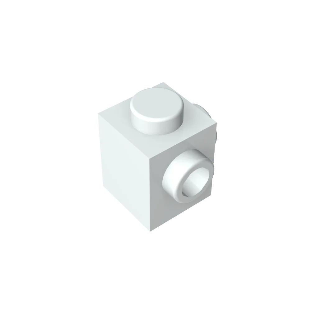 Gobricks GDS-1046 Modified Brick 1 x 1 with Studs on 2 Sides | Building Block for DIY alternate view