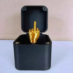 Pop-Up Middle Finger Gift Box | Creative Desk Prank Decor detail view