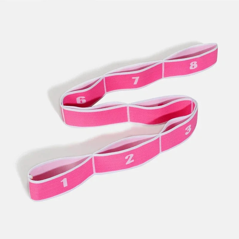 Yoga Pull Strap Belt | Elastic Resistance Band for Pilates and Dance Stretching detail view