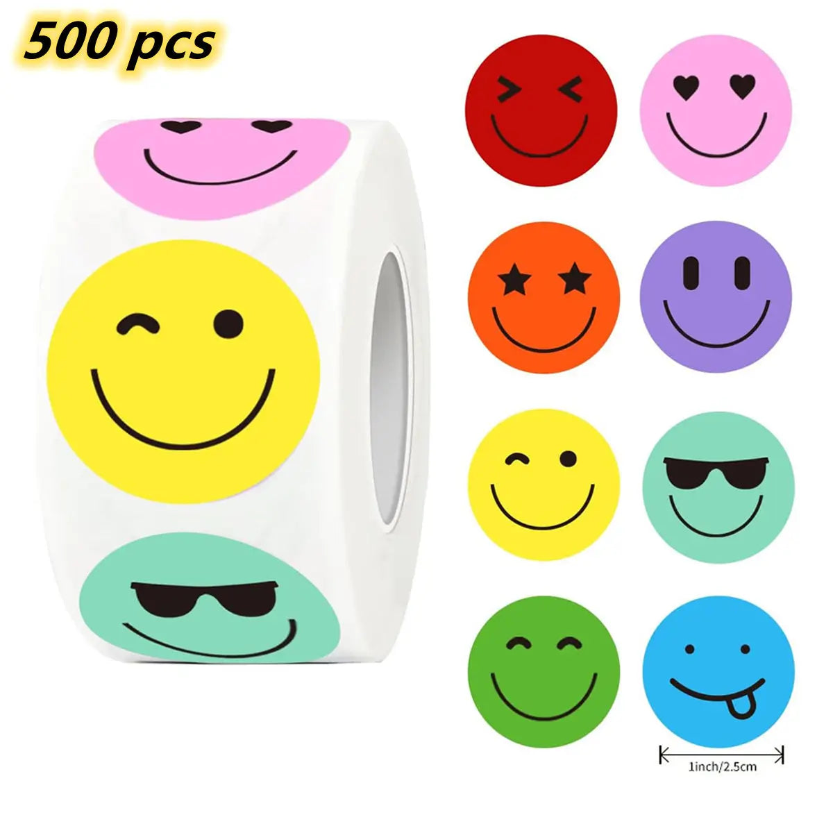 100-500pcs Teachers Reward Stickers for kids School Cute Toy Game Tag Thank You Stick alternate view