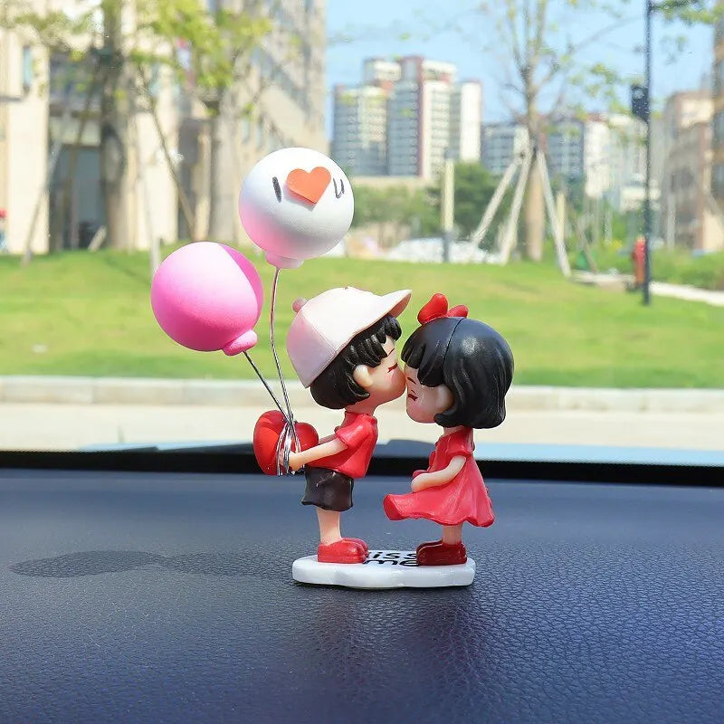 Cute Cartoon Couples Car Dashboard Ornaments lifestyle view