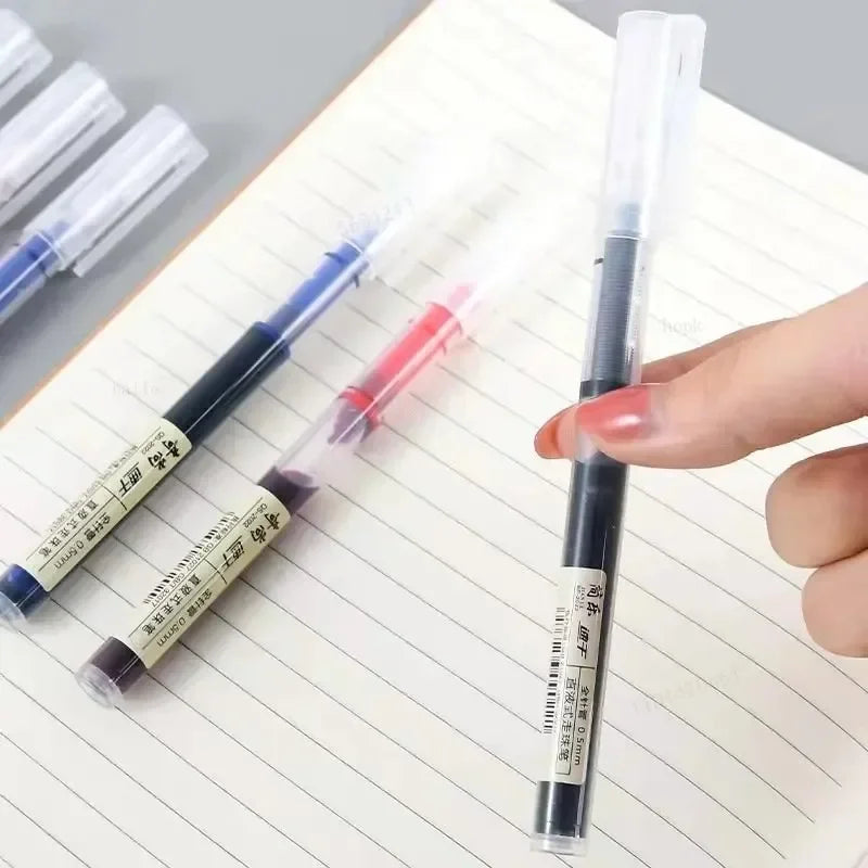 Needle Gel Pens Straight Liquid Ballpoint Pen Kawaii Stationery School Office lifestyle view