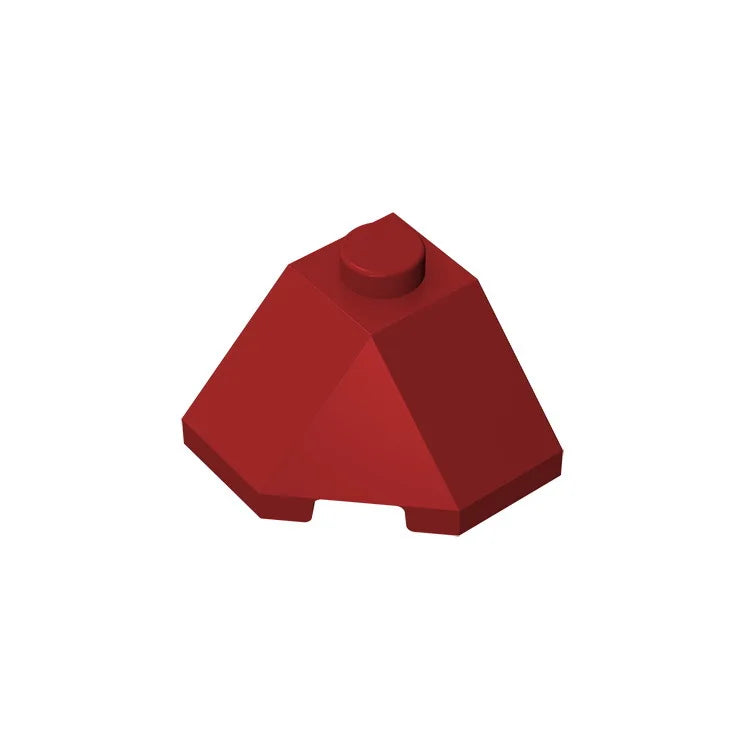 ROOF TILE 2x2x1 45 Degree Bottom | Compatible Building Block for Creative DIY lifestyle view