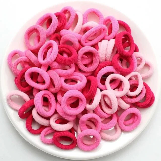 Ponytail Hold Small Hair Tie Rubber Bands Scrunchie Hair additional angle