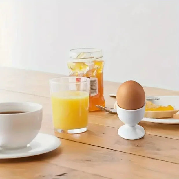 Kitchen Egg Holder White Egg Cup Holder Hard Soft Boiled Egg Breakfast Egg Holder Banque detail view