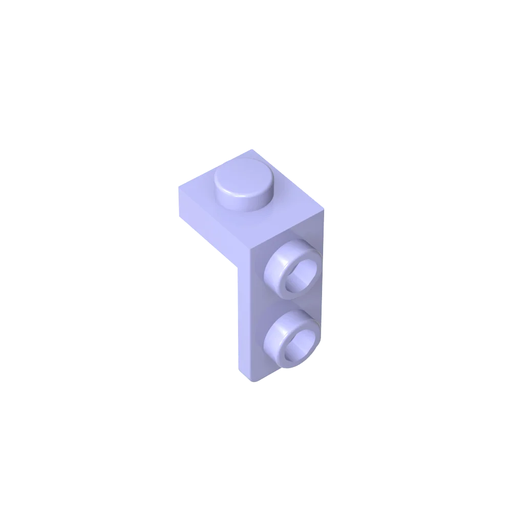 Gobricks Bracket 1 x 1 - 1 x 2 | Compatible Building Block additional angle