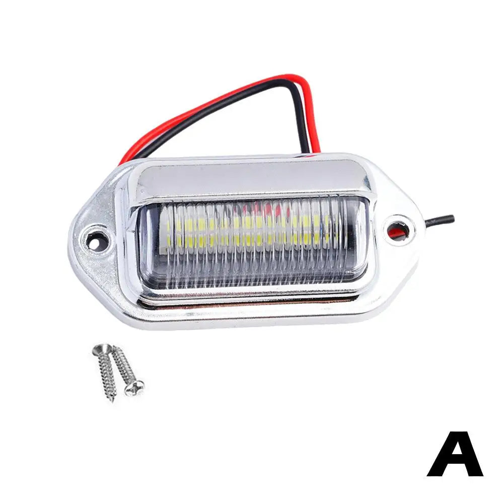 2PCS 6 LED License Plate Light For SUV Truck Trailer Van detail view