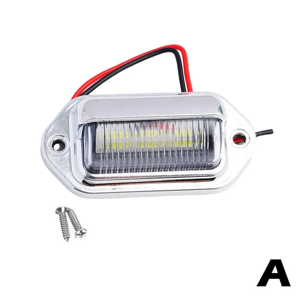 2PCS 6 LED License Plate Light For SUV Truck Trailer Van detail view