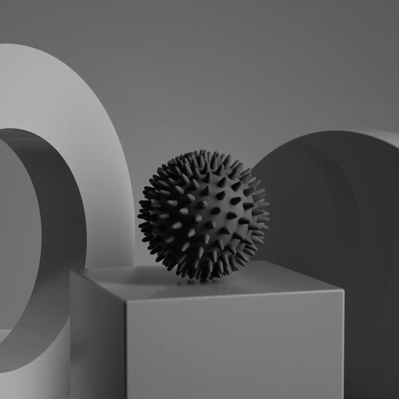 Hedgehog Massage Ball | Yoga Fascia Ball for Muscle Relaxation and Pain Relief additional angle