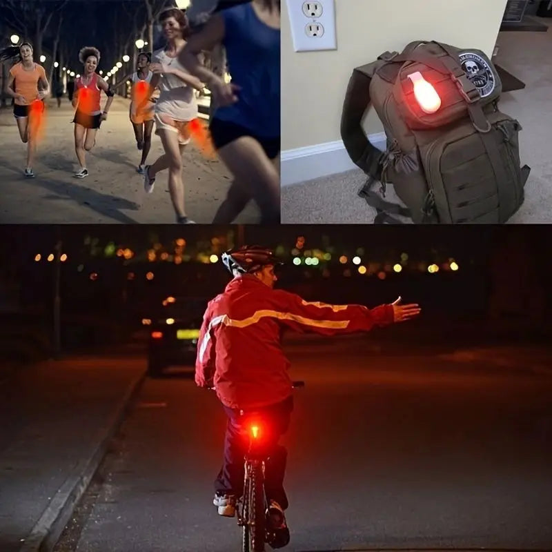 1pc Outdoor Portable LED Collar Clip Lamp | Hands-Free Mini Night Light for Running Camp detail view