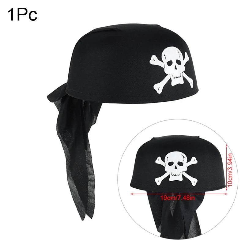 Pirate Theme Party Decoration Pirate Captain Hat Patch Pistol Treasure Toys For Kids alternate view