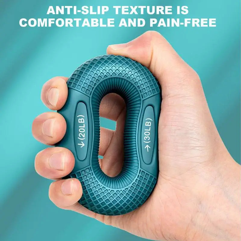 Silicone Finger Gripper Ring | Hand Muscle Strengthener for Grip Training and Wrist Re close-up view