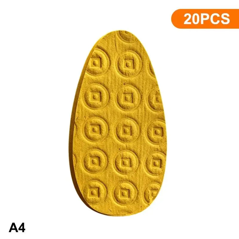 Pet Memorial Ceremonial Money Notes Yellow Fish-Shaped Joss Paper for Pet Loss Reme additional angle