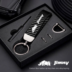 Carbon Fiber Style Keychain | Suzuki Car Key Accessory