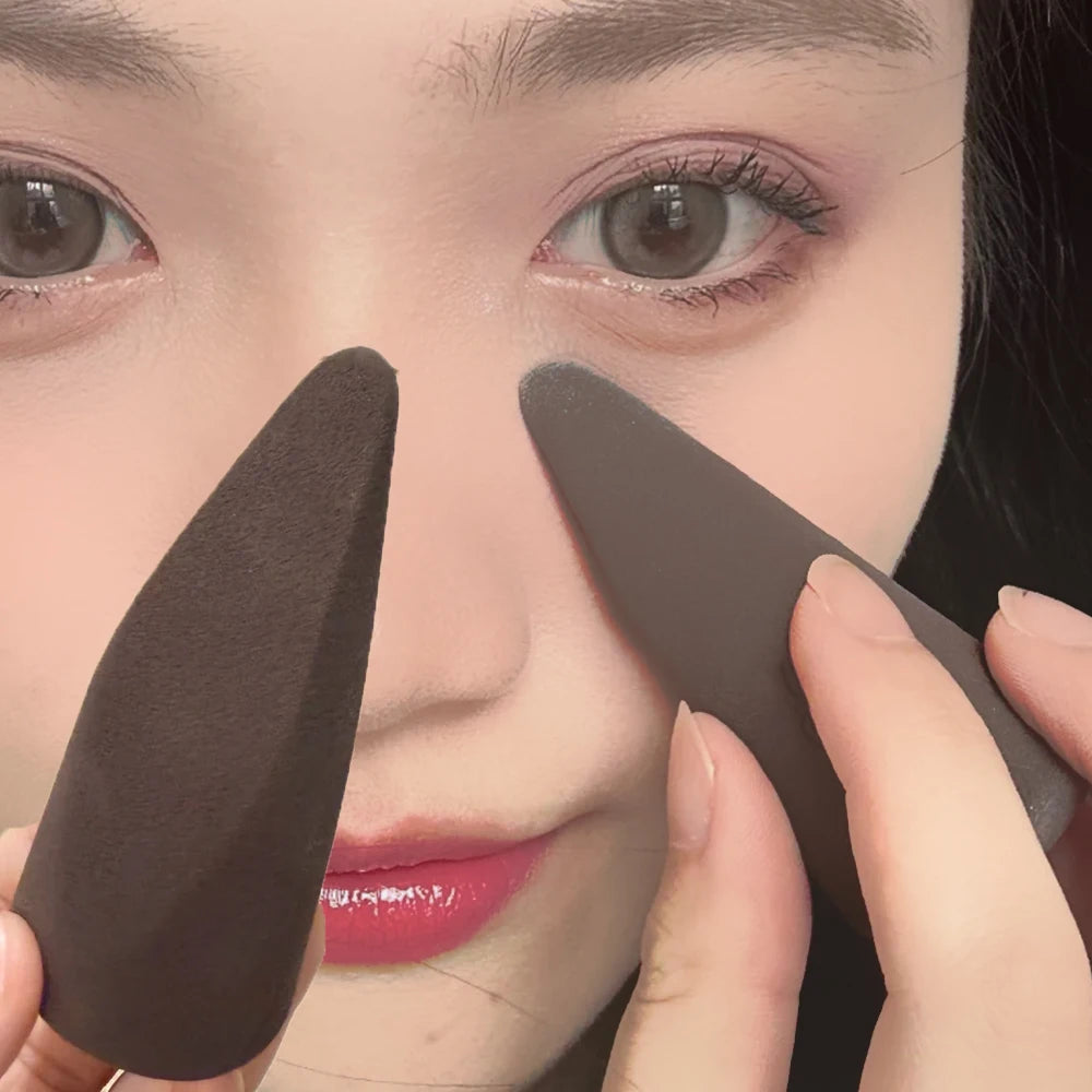 Finger Shape Blender Makeup Sponge Puff Dry Wet Dual-use Foundation Sponge Concealer Bri detail view
