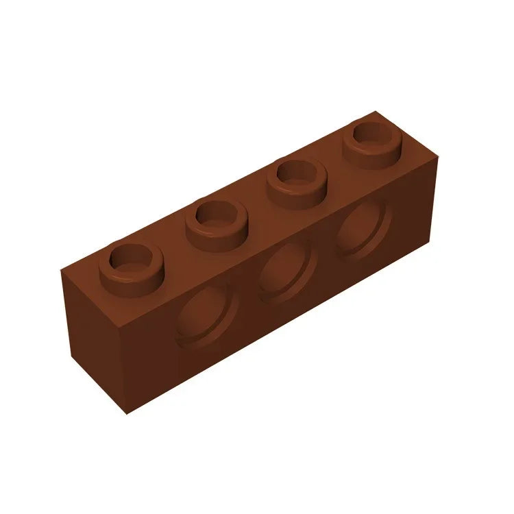 Gobricks GDS-625 Technical Brick 1x4 3-Hole | Compatible with Lego 3701 alternate view