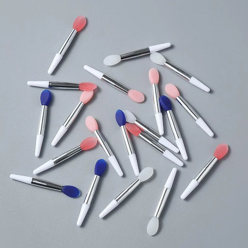 10pcs Silicone Lip Brush Set | Portable Lip Mask Applicator and Makeup Tool close-up view