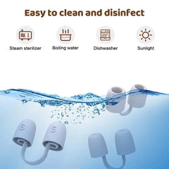 Nasal Dilator Strips for Snoring | Silicone Nose Clip Set close-up view