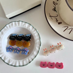 Cute Hair Clip Creative Small Animal Side Hair Clip Internet Celebrity Duckbill Clip E close-up view