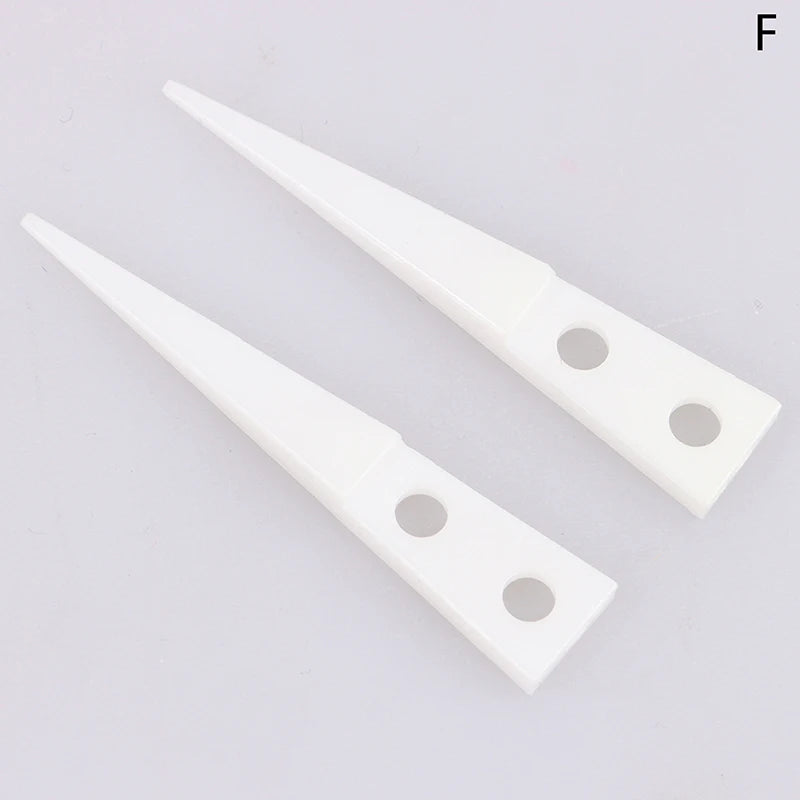 Anti-static Ceramic Tweezers Set | 2pcs Straight and Curved Tip for Electronics Rep additional angle