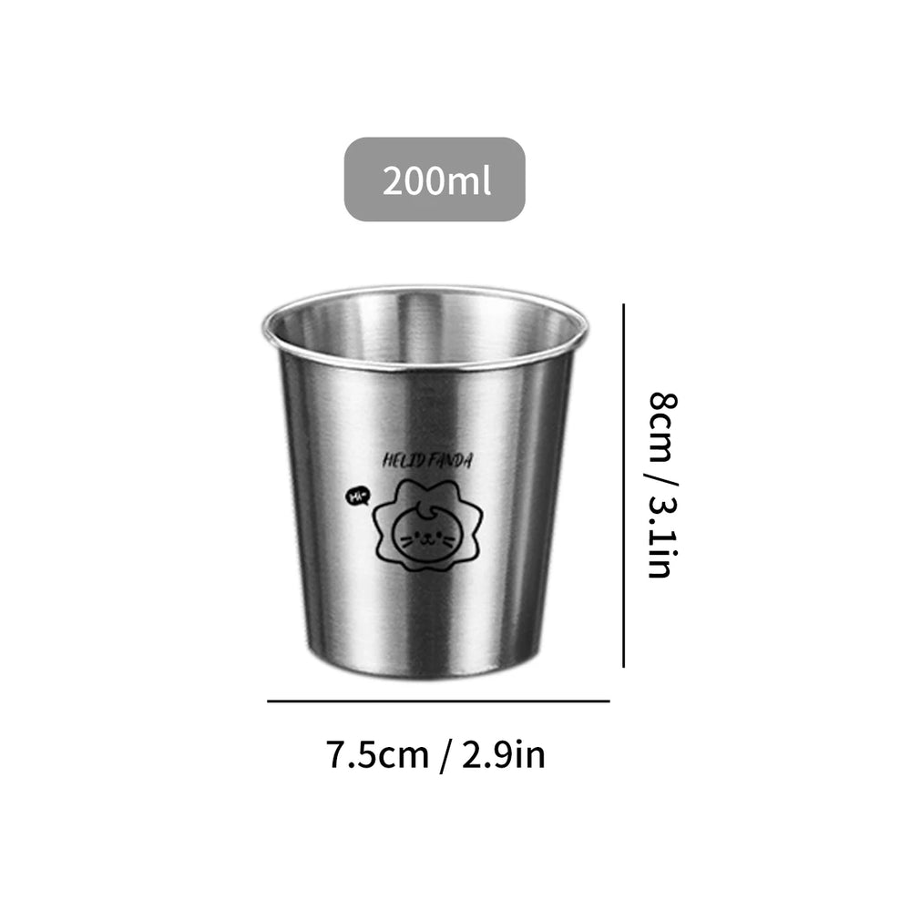 WORTHBUY 304 Stainless Steel Cup Stackable Metal Tumbler Cups Portable Durable Drinking detail view