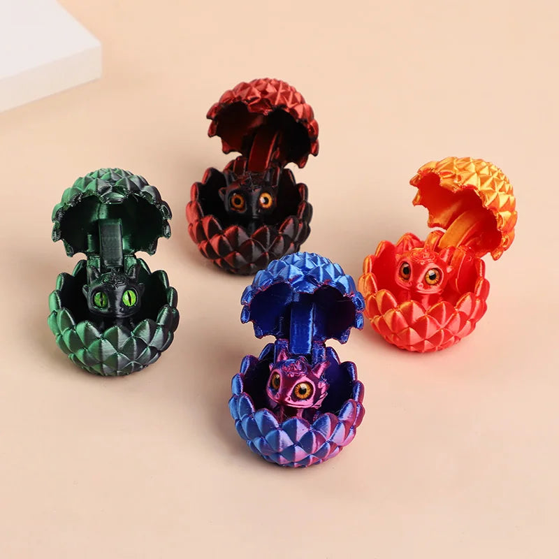 Cute 3D Printed Dragon Eggs with Mini Dragon Surprise Toys for Kids Birthdays Party F lifestyle view