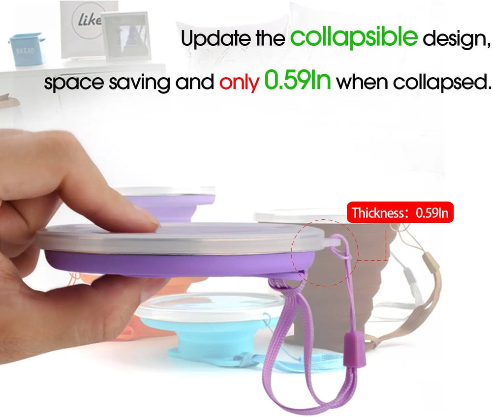 Silicone Foldable Cup Collapsible Telescopic Cute Water Bottle Outdoor Travel Childre alternate view