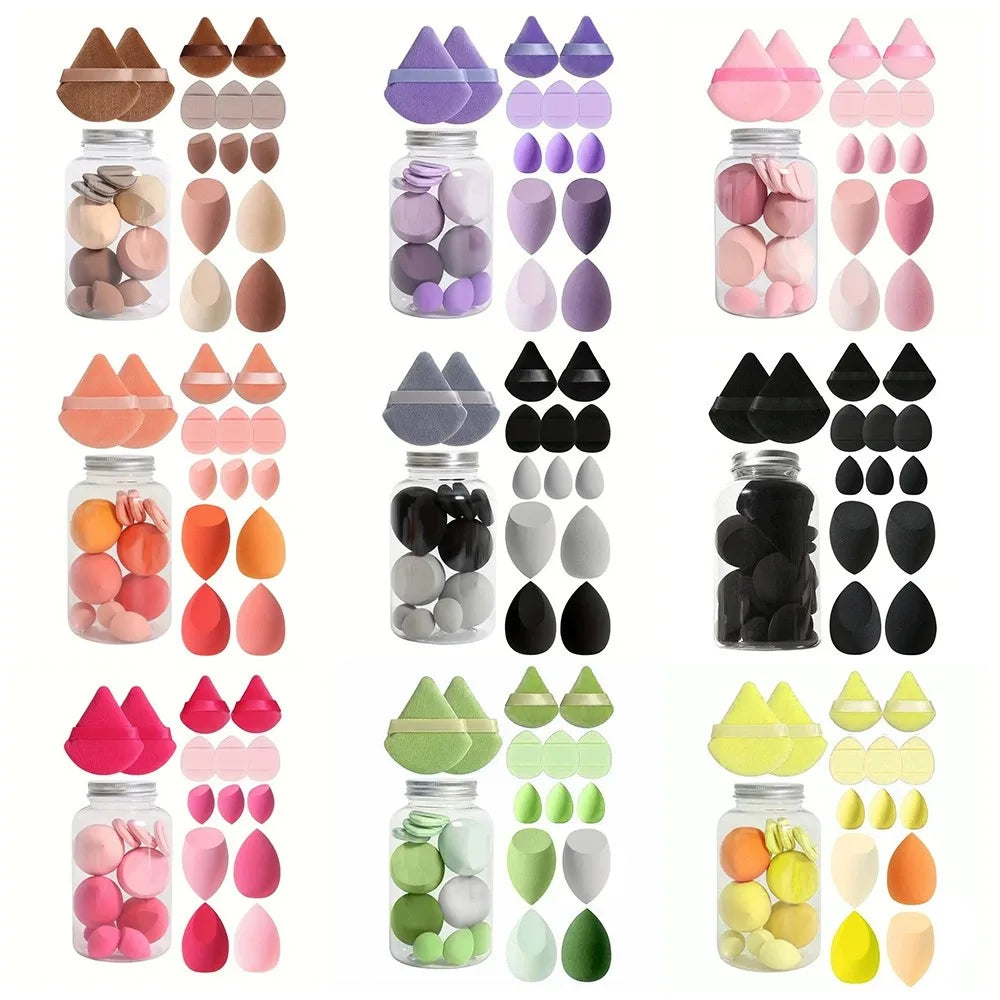 12/14Pcs Makeup Sponge Set | Cosmetic Blender Beauty Eggs and Foundation Puffs additional angle