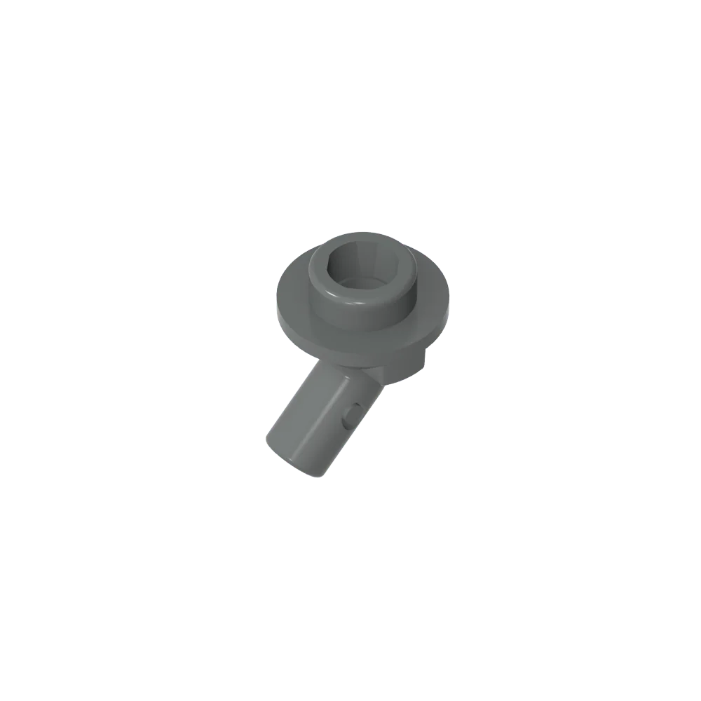 Gobricks GDS-2192 Bar, Angled with Stud on End | Compatible with Lego 65578 Technical close-up view