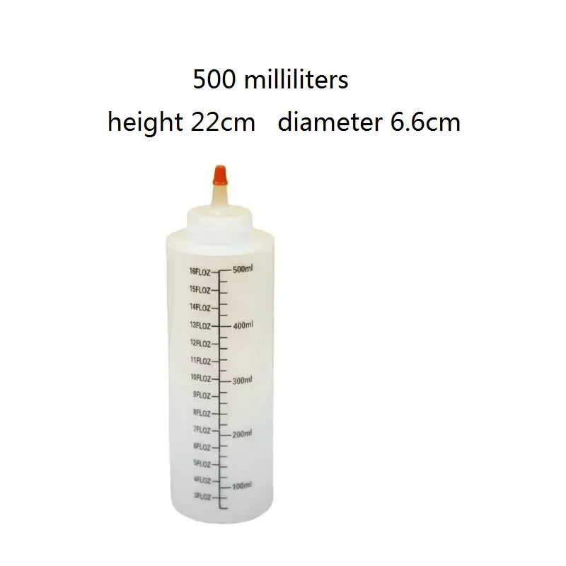 Commercial Plastic Sauce Squeeze Bottles with Lids lifestyle view