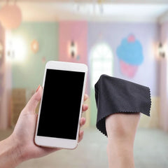 Microfiber Cleaning Cloths Premium Cloths for Phone Cleaning Glasses Lenses Screens an close-up view