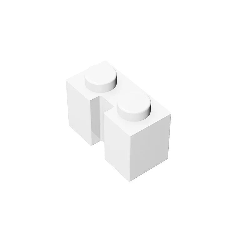Gobricks GDS-798 Brick 1x2 with Groove | Compatible Building Block for DIY Sets close-up view