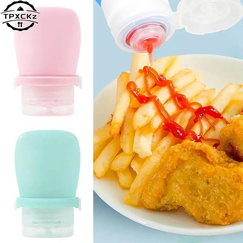 30ml Condiment Squeeze Bottle Silicone Salad Dressing Container Tomato Sauce Seasonin alternate view