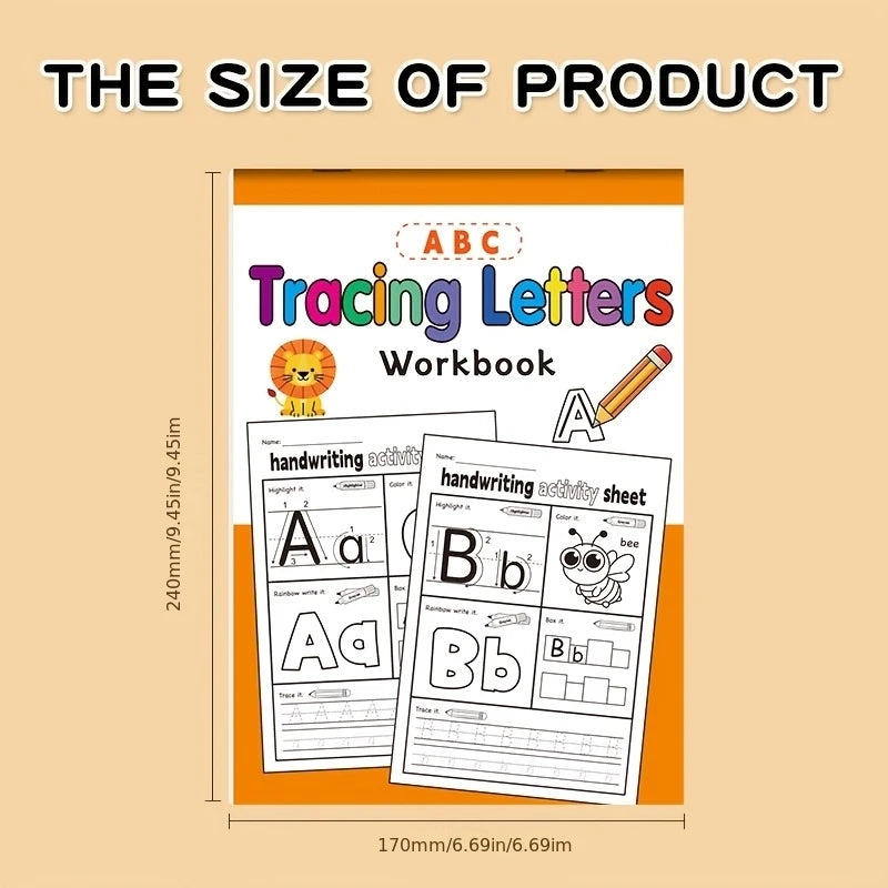 Fun Activity Copybook English Letter Handwriting Exercise Book Children's Containin additional angle