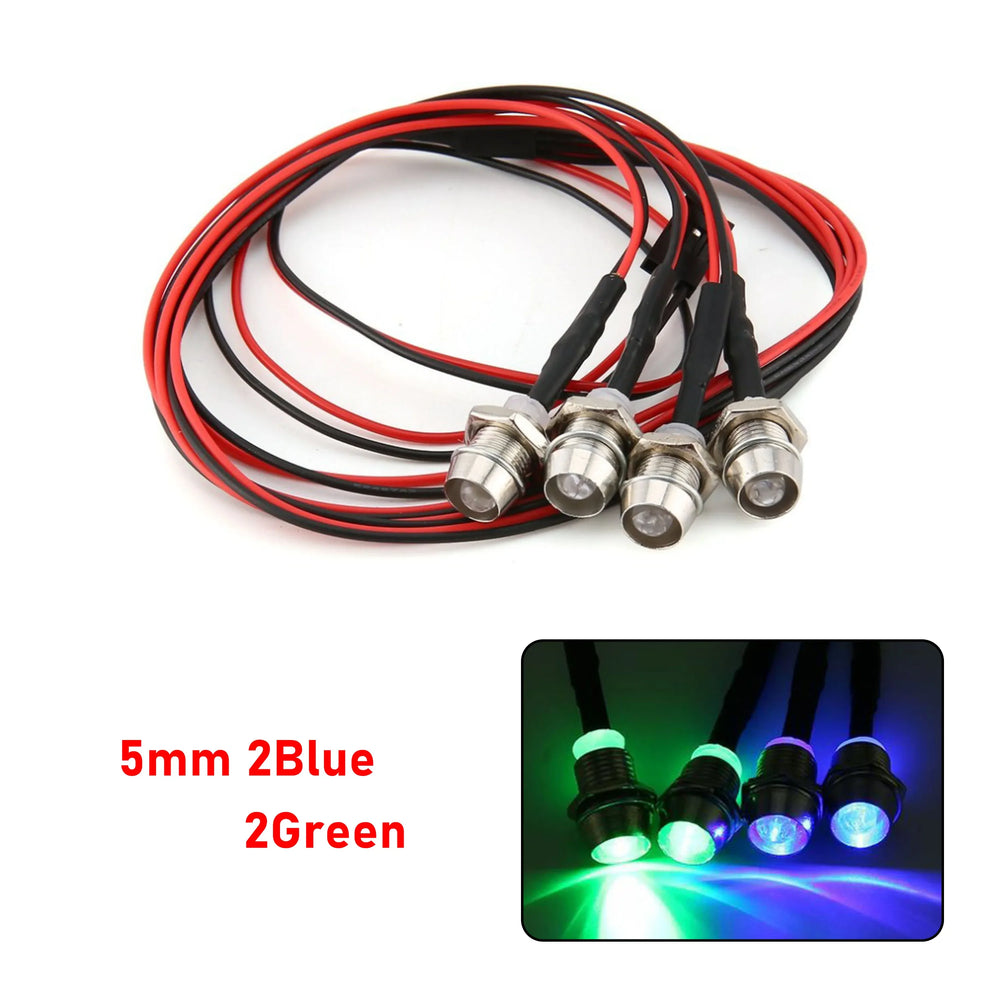 RC LED Light Kit Headlamps for 1/10 1/8 1/12 RC Car Truck Crawler Drift Car Headlight lifestyle view