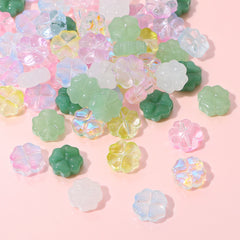Leaf Flower Beads Scattered Beads Handmade Making Couple Bracelets Necklaces Earrings Jewelry Acces