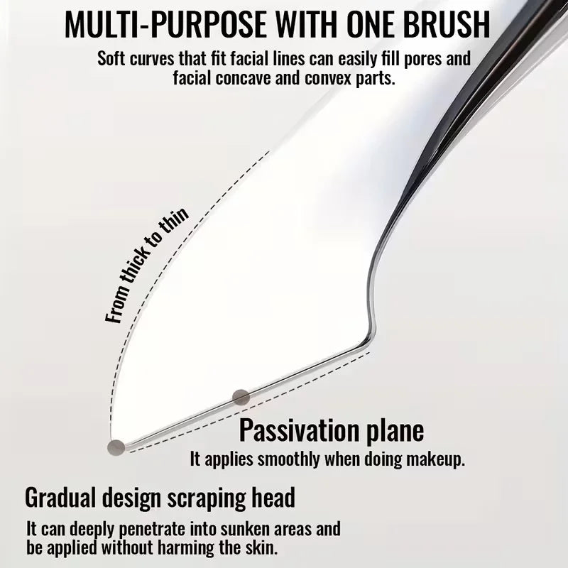 Ultra-Thin Foundation Brush Mixing Palette Makeup Sponge Puff for Seamless Blending of C detail view
