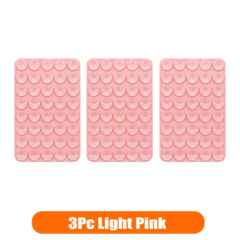 Silicone Suction Cup Phone Holder Multi-Functional Anti-slip Mobile Fixture Pad Double Sided Detachable For iPhone Huawei Tablet