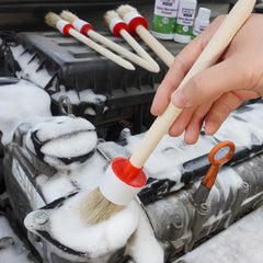 Detailing Brush Set Car Brushes Car Detailing Brush For Car Cleaning Detailing Brush D close-up view