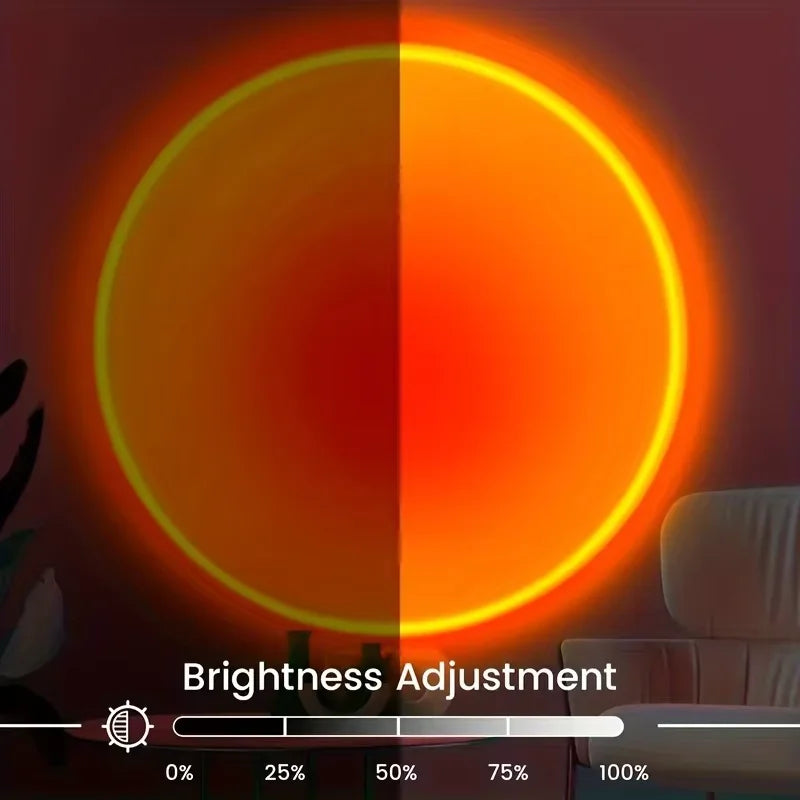 Sunset Projection Night Light with Remote | 16 Color RGB LED Mood Lamp detail view
